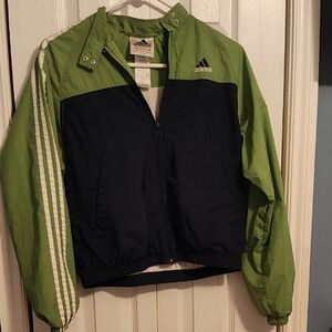 Adidas Green and Navy Jacket